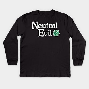 Neutral Evil Kids Long Sleeve T-Shirt